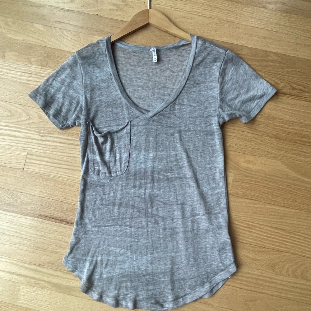 Z Supply OVERSIZED Camo Burnout Pocket Tee Size XS - Picture 4 of 13